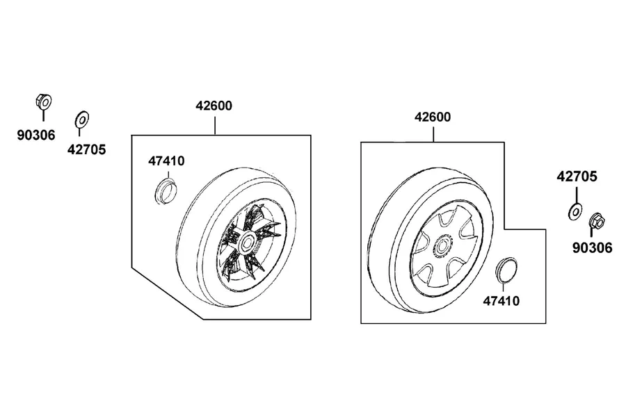 F06 Rear Wheel parts diagram