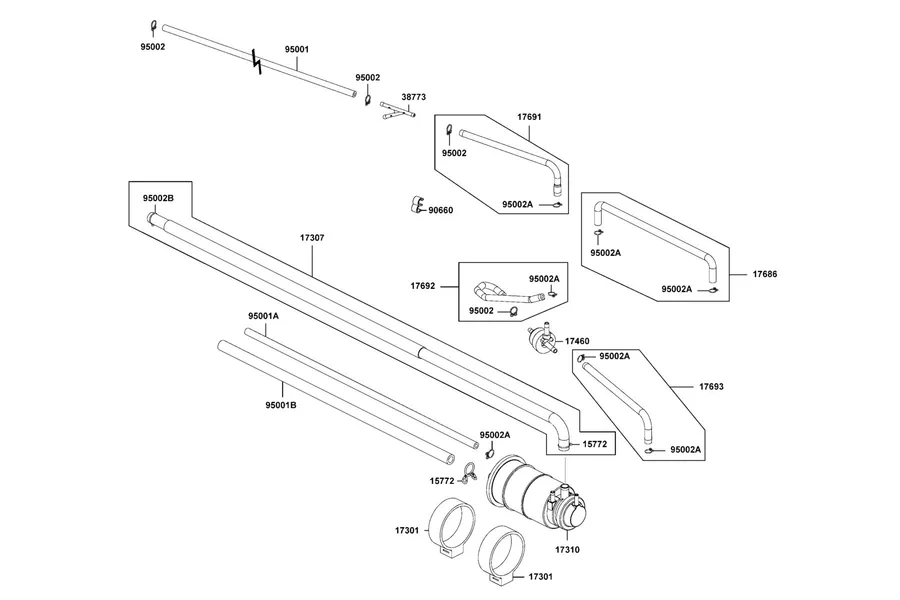 F22 Air Cleaner Second parts diagram