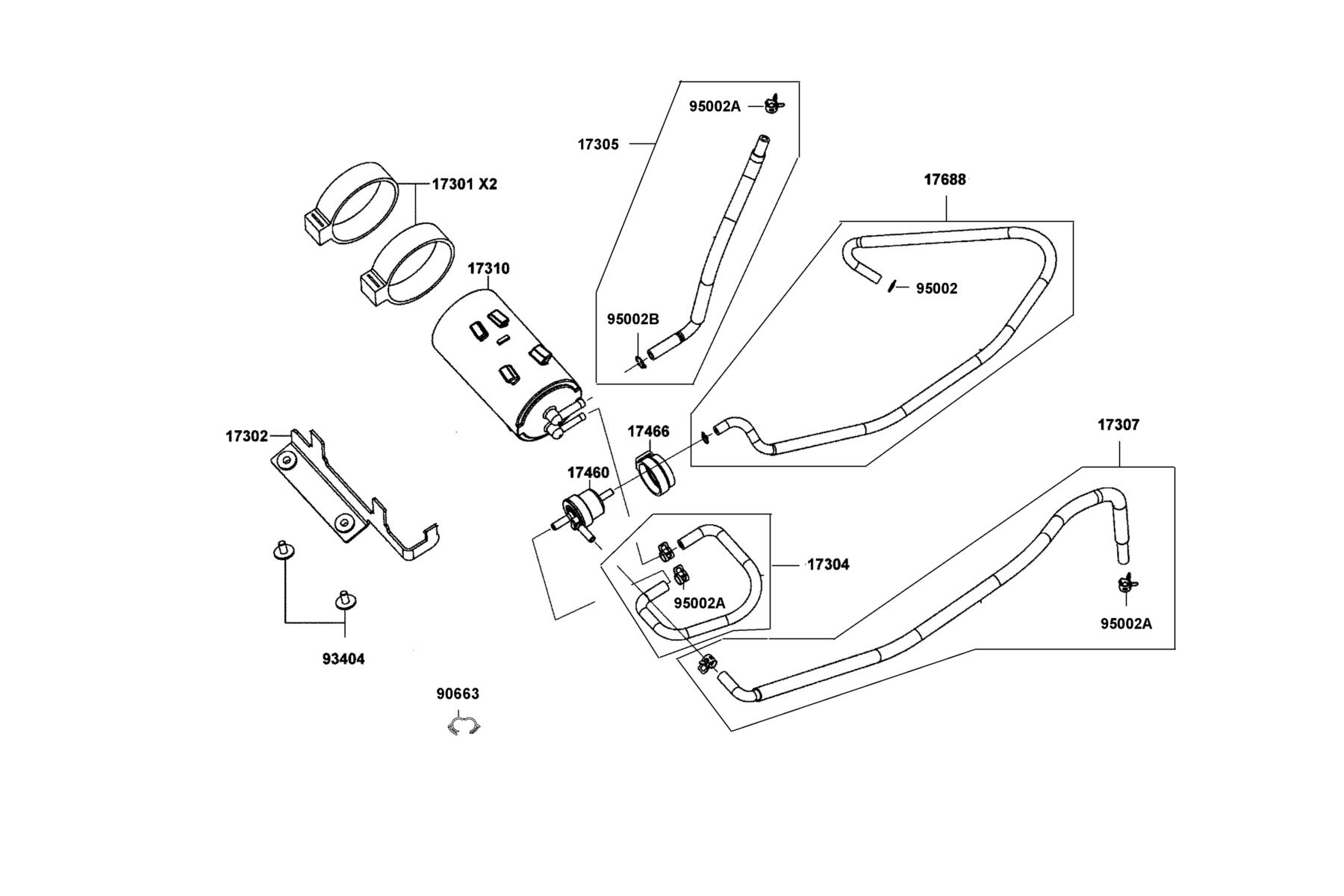 MXU 150X 2025MY EPA Canister parts diagram