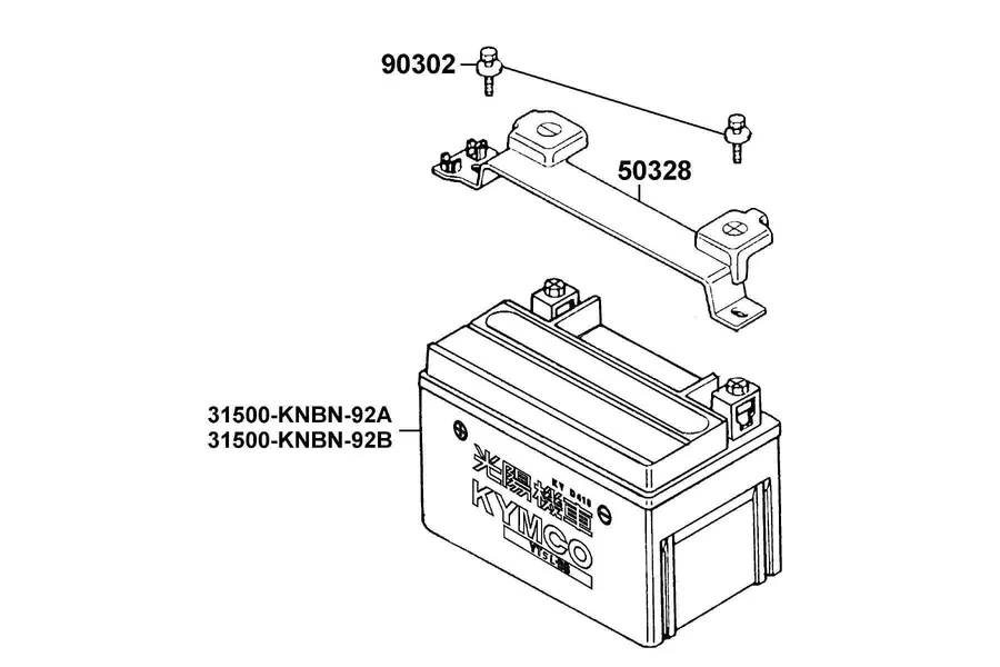 F10 Battery parts diagram
