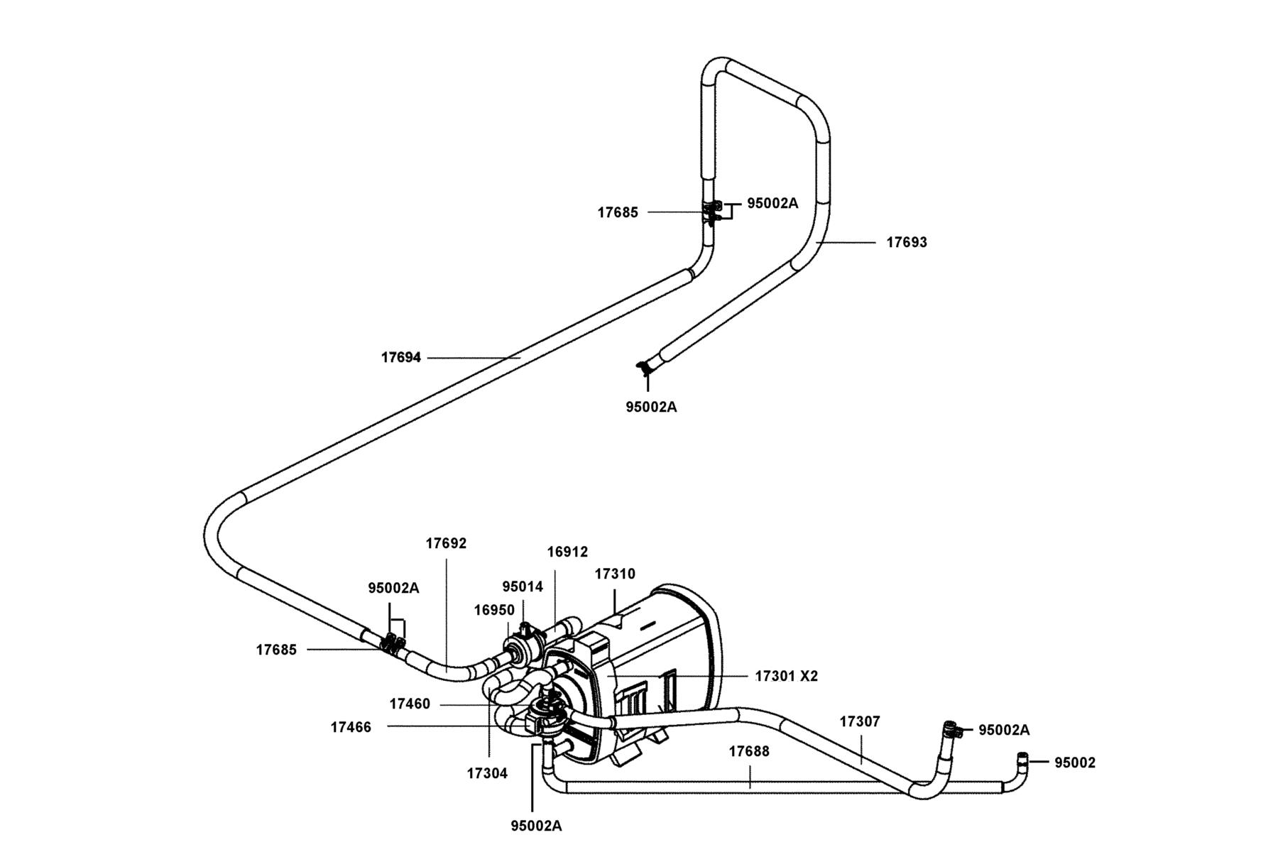 UXV 450i LE EPS(2024MY) Canister parts diagram