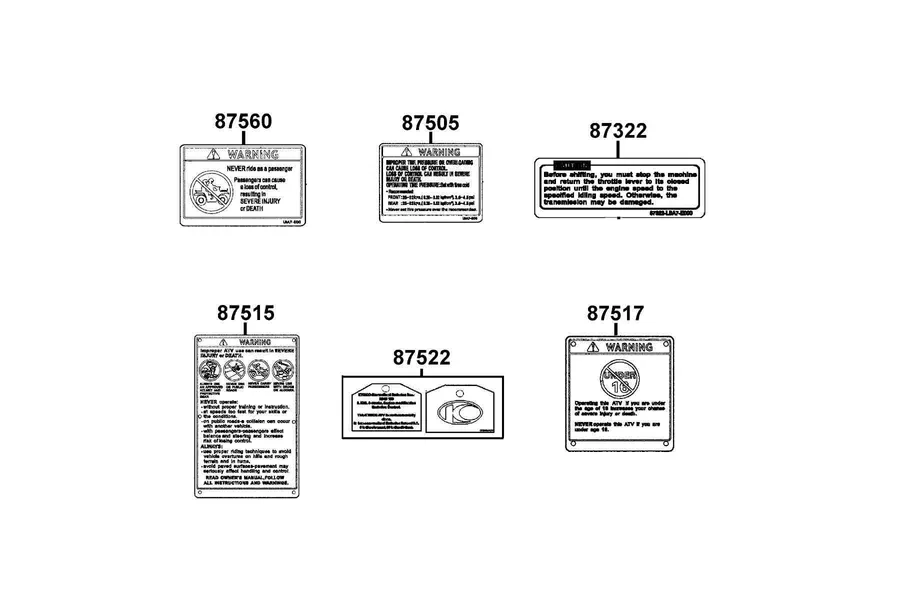 F24 Caution Label parts diagram