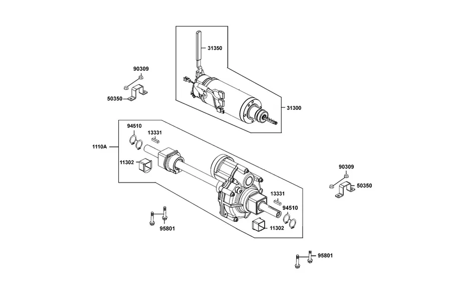 E01 Motor Assy parts diagram
