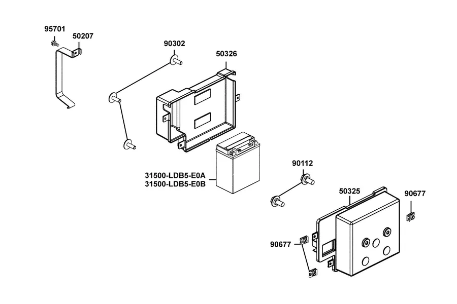 F11 Battery parts diagram