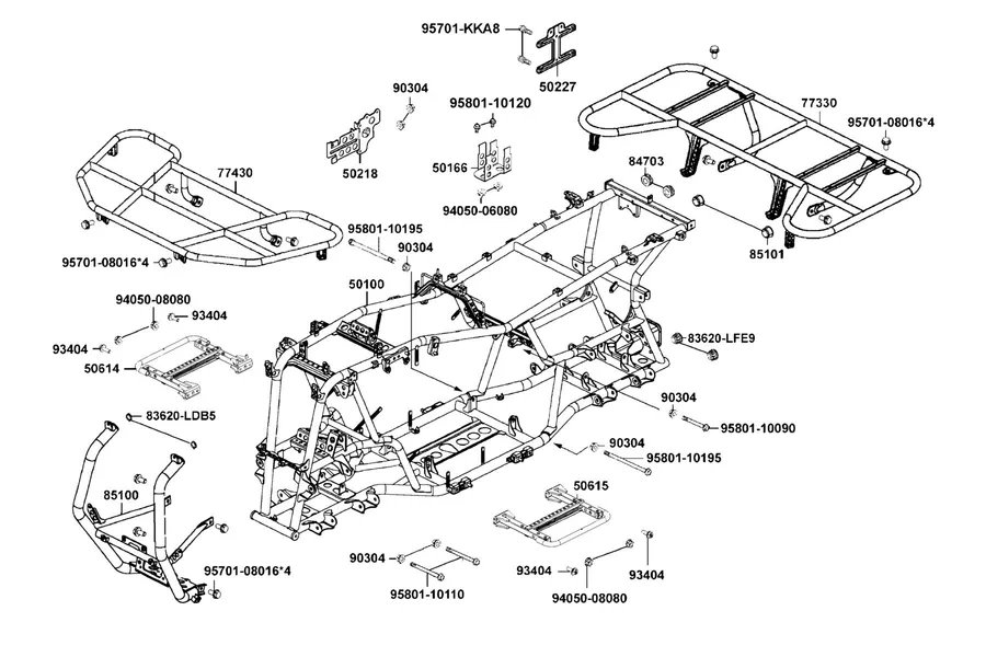 F21 Frame Body parts diagram