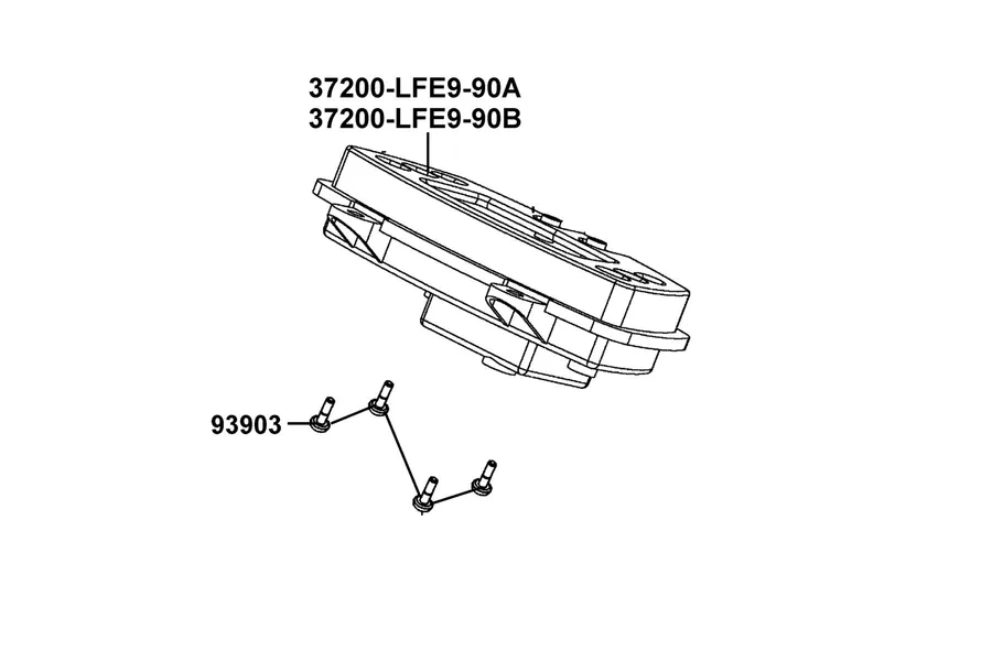 F02 Speed Meter parts diagram