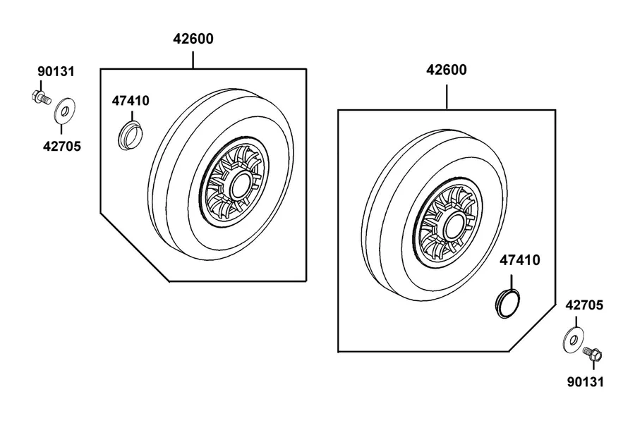 F05 Rear Wheel parts diagram