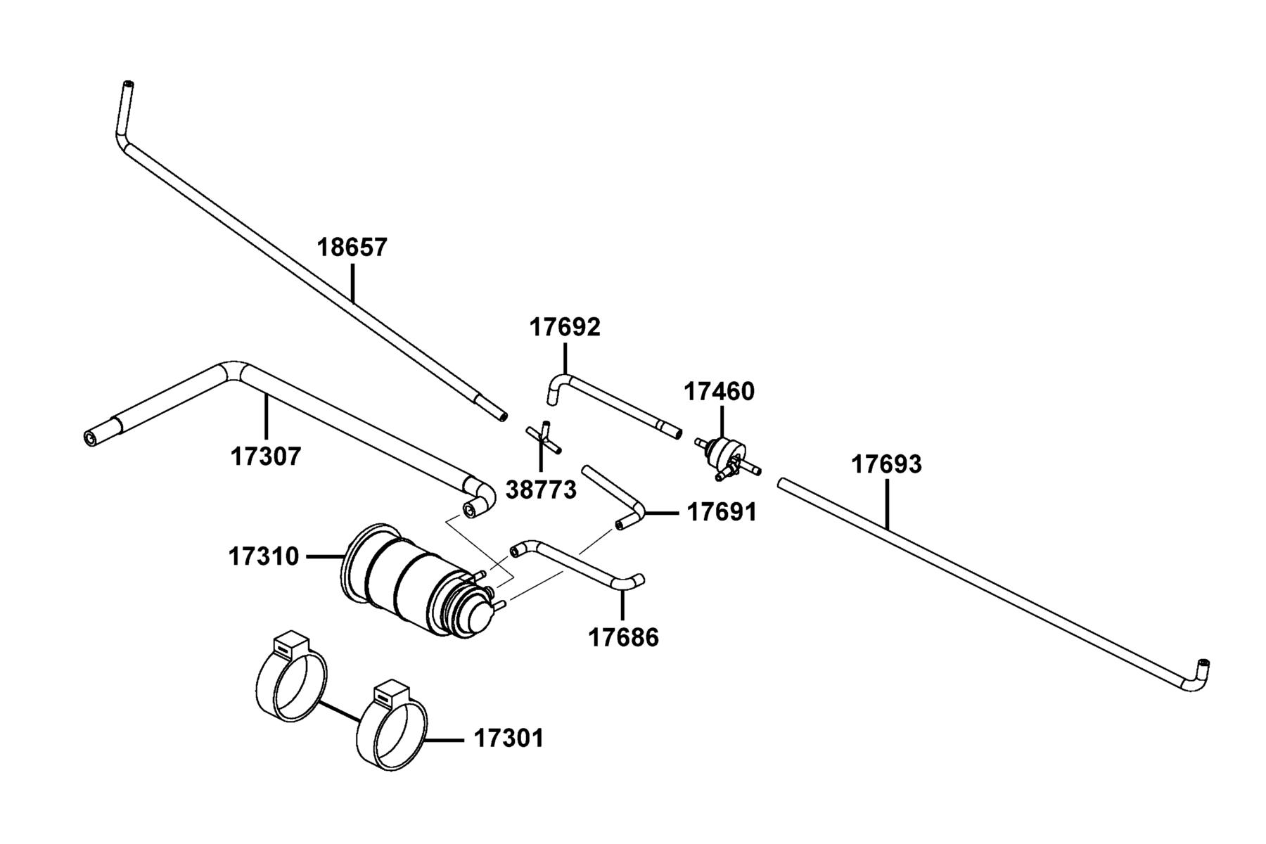 PEOPLE GTi 300 (2016~) Canister parts diagram