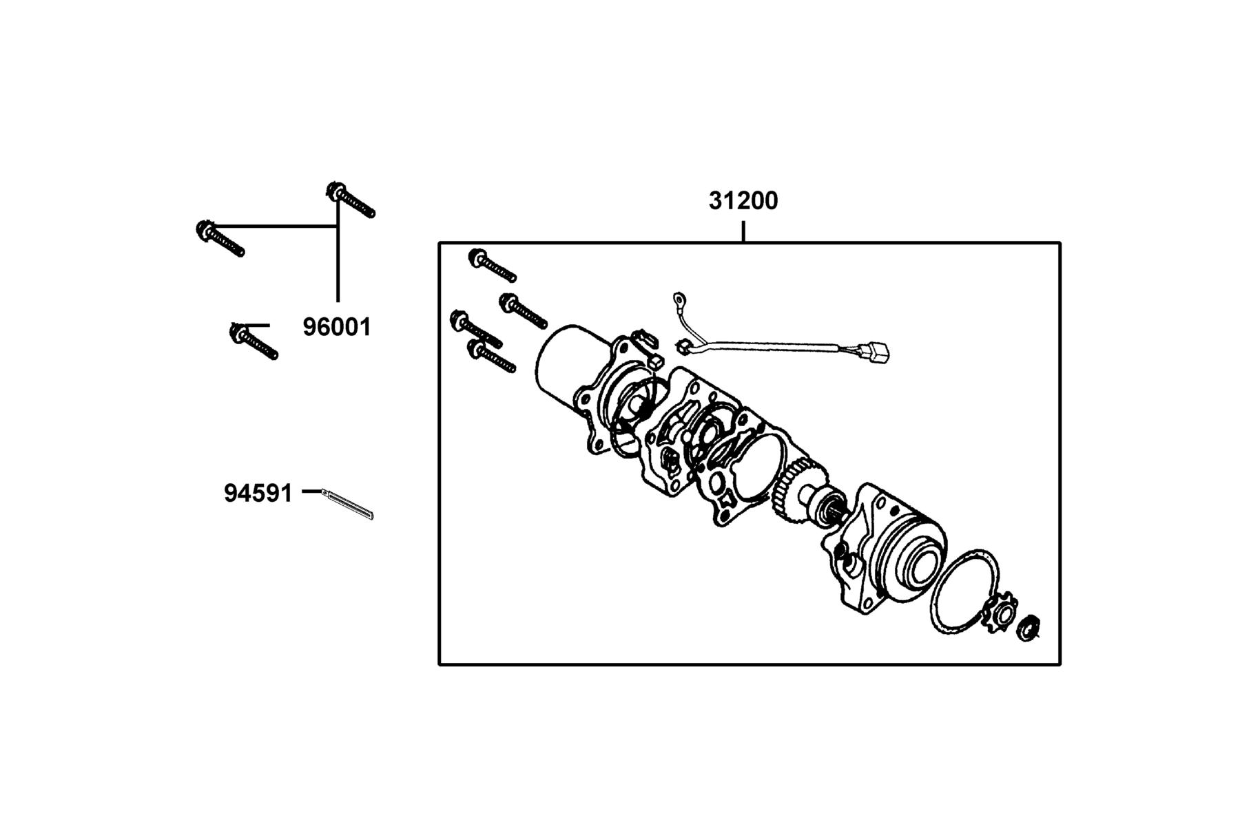 K-PIPE 125(2016~) Starting Motor parts diagram