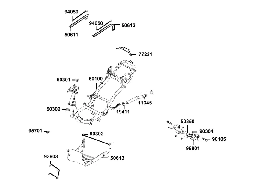F20 Frame Body parts diagram