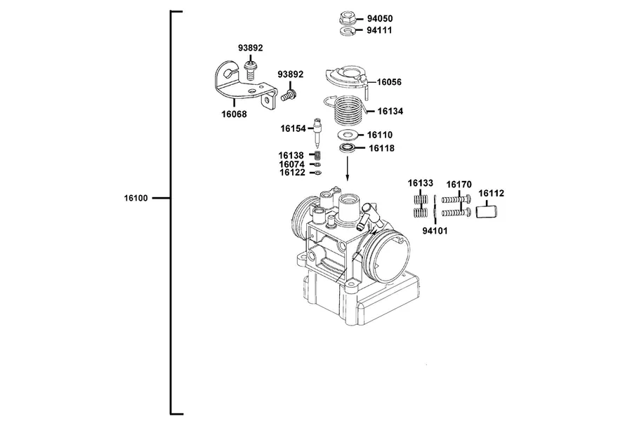 E09 Throttle Body Assy parts diagram