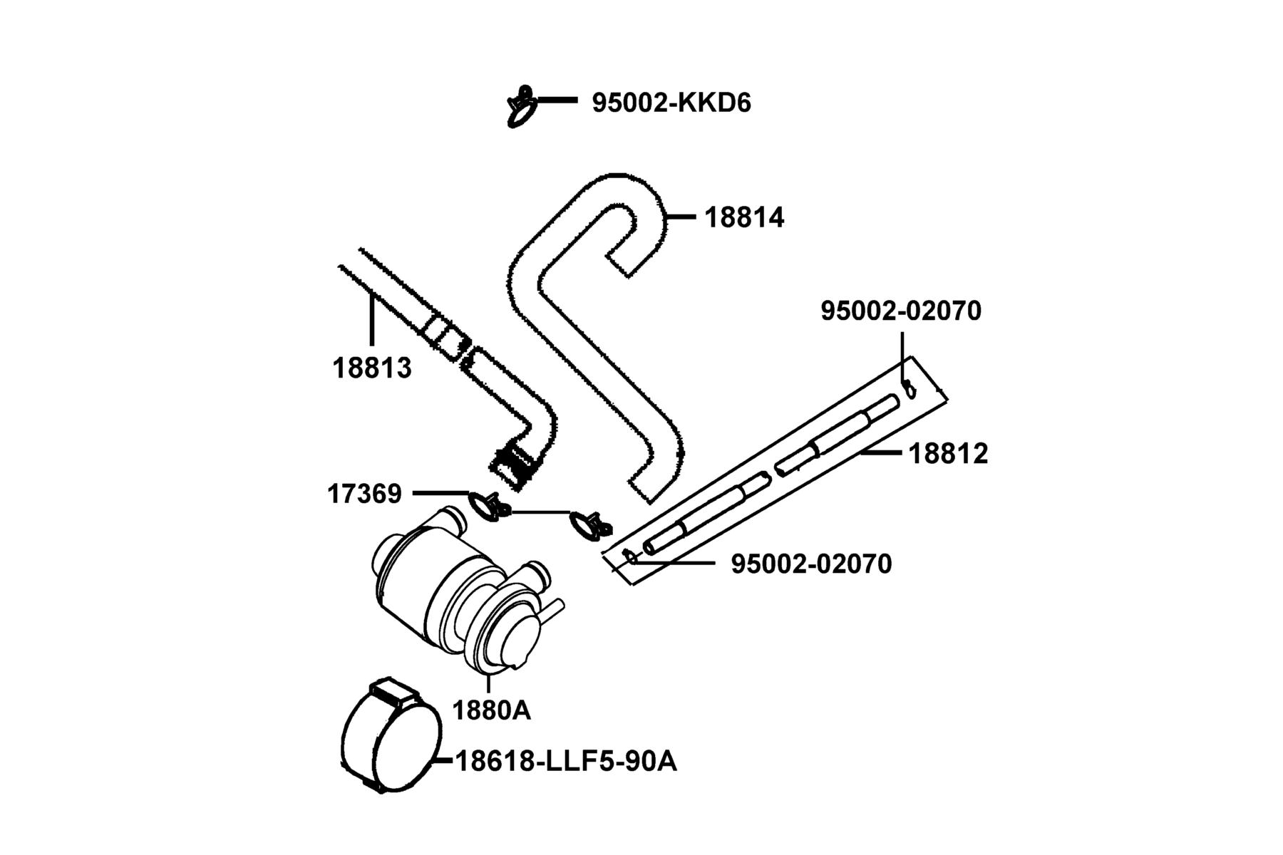 Mongoose 70s(2021) Air Cleaner Two parts diagram
