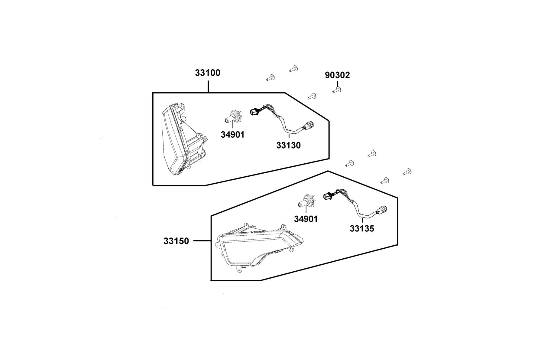 MXU 270i EURO (2023MY) Head Light parts diagram