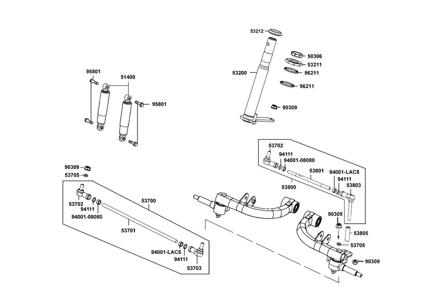 F04 Steering Stem parts diagram
