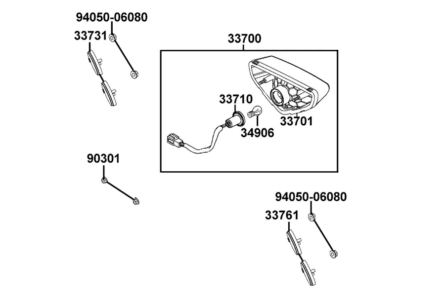 F19 Light Tail parts diagram