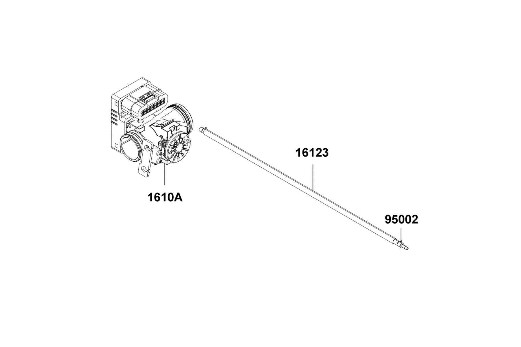 DOWNTOWN GT 125 Throttle Body Assy parts diagram