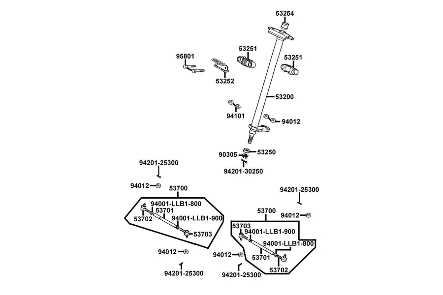 F06 Stem Steering parts diagram