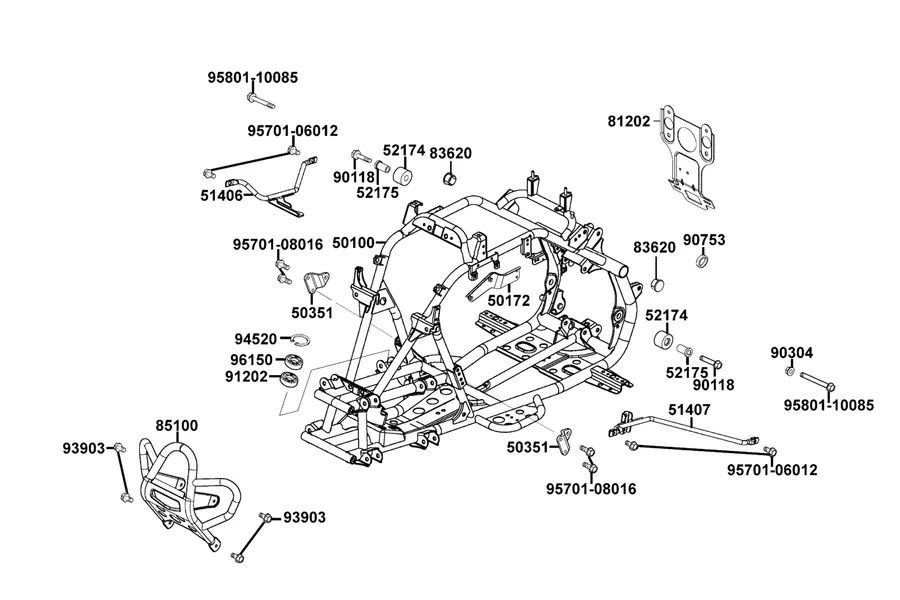 F21 Frame Body parts diagram