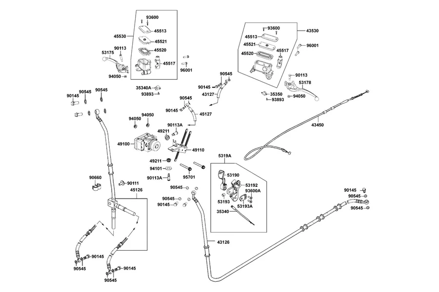 F04 Master Cylinder parts diagram