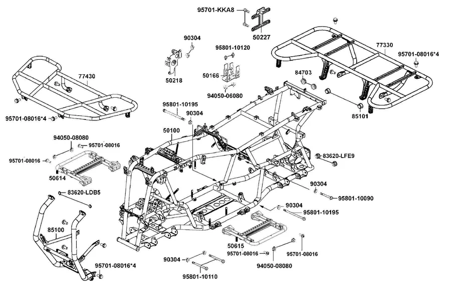 F21 Frame Body parts diagram