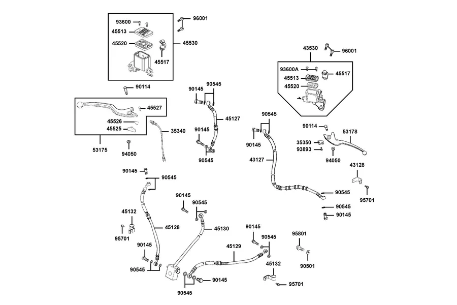 F04 Master Cylinder parts diagram