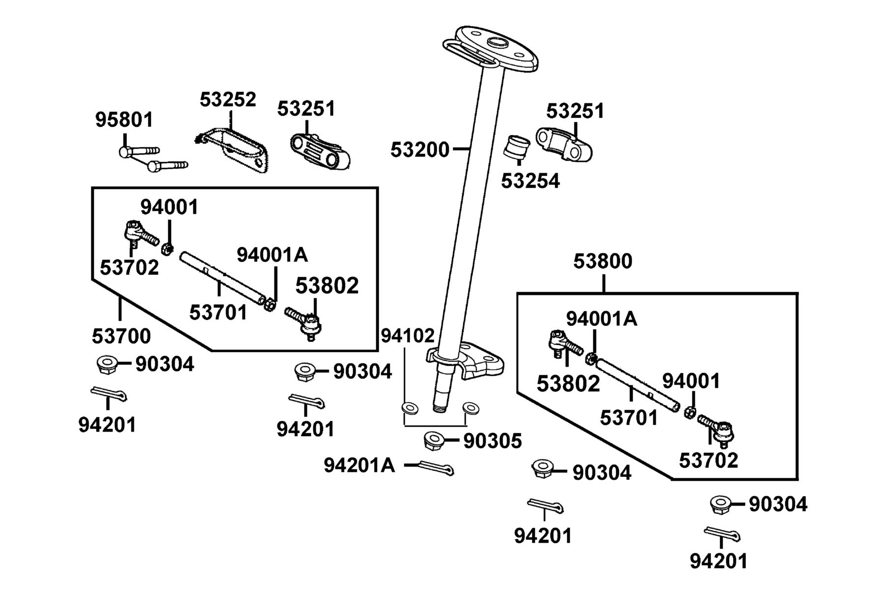 MONGOOSE 110i Stem Steering parts diagram