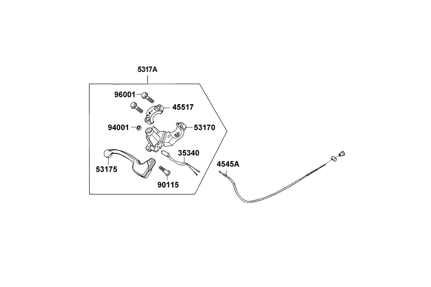 KYMCO A-TOWN (2020) Brake Maste Cylinder parts diagram