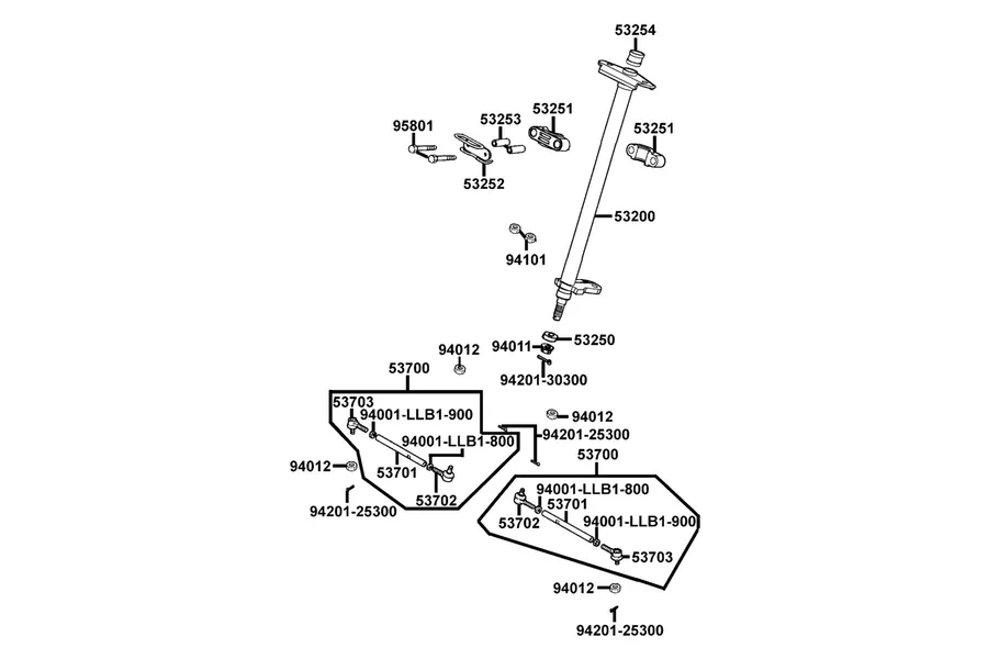 F06 Stem Steering parts diagram