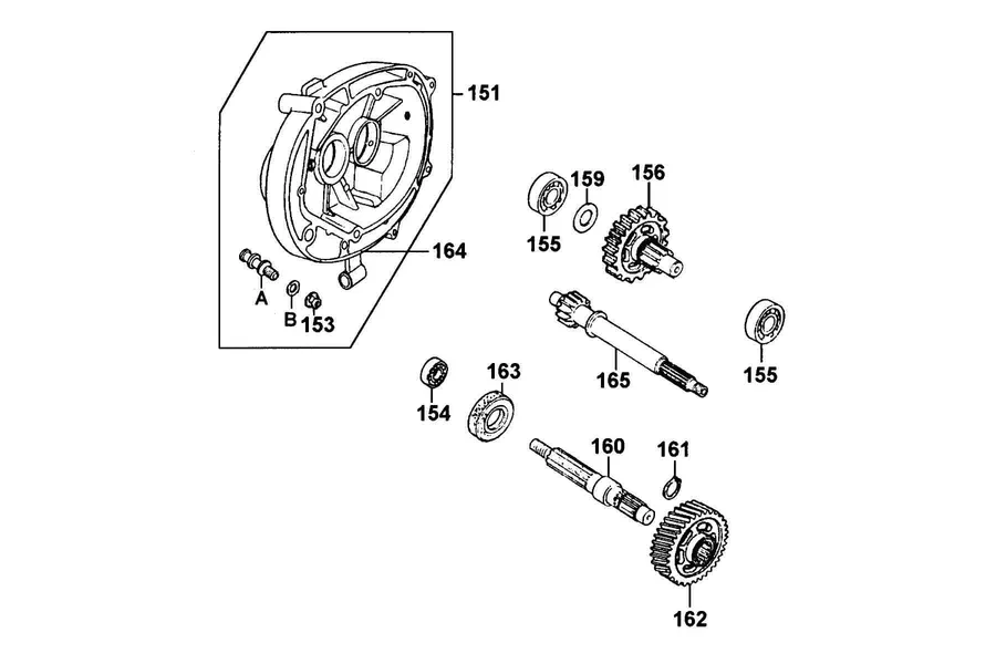 E08 Transmission parts diagram