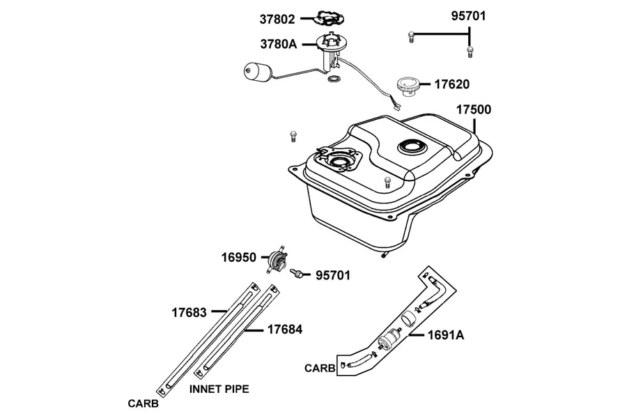 F10 Fuel Tank parts diagram