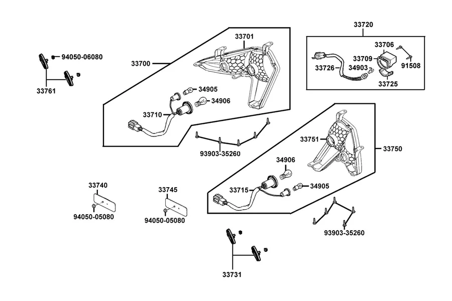 F20 Light Tail parts diagram