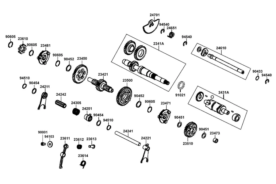 E07 Clutch Assy Primary parts diagram