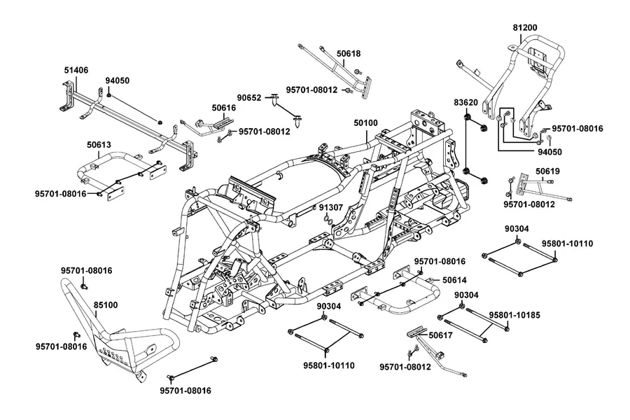 F21 Frame Body parts diagram