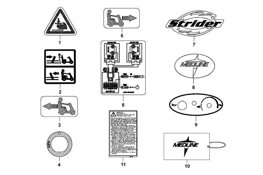 F11 Caution Label parts diagram