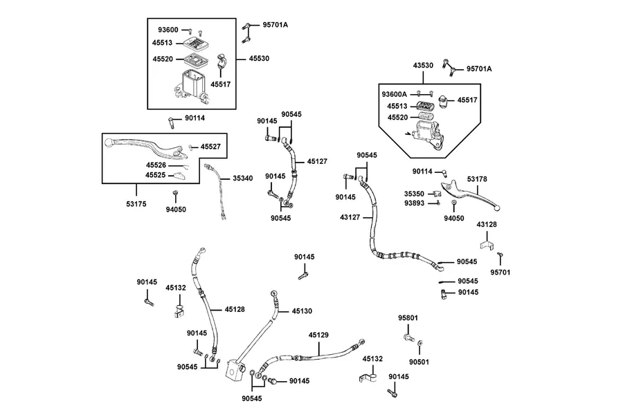 F04 Master Cylinder parts diagram