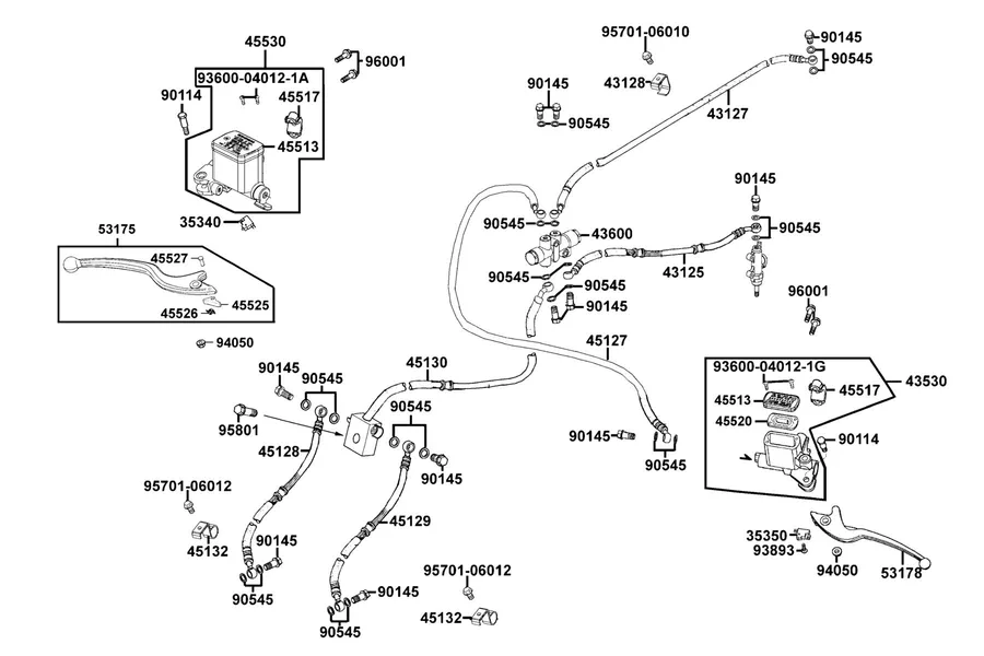 F04 Master Cylinder parts diagram