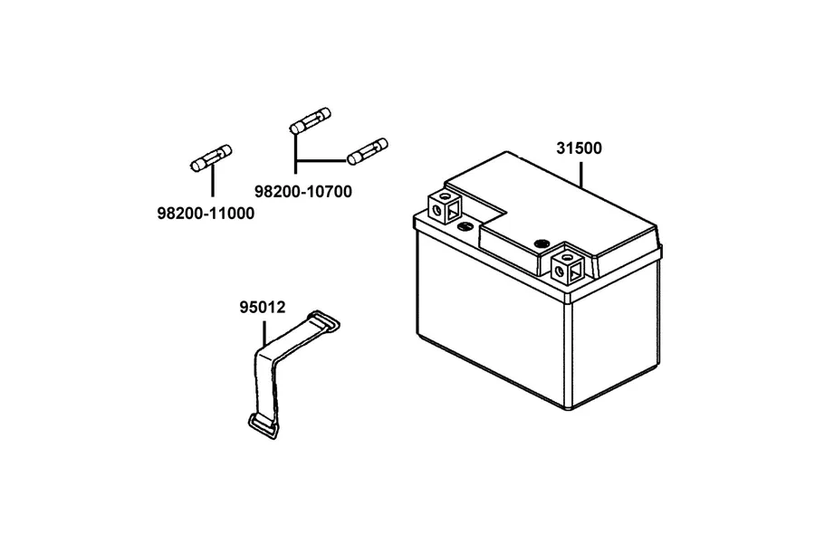 F11 Battery parts diagram