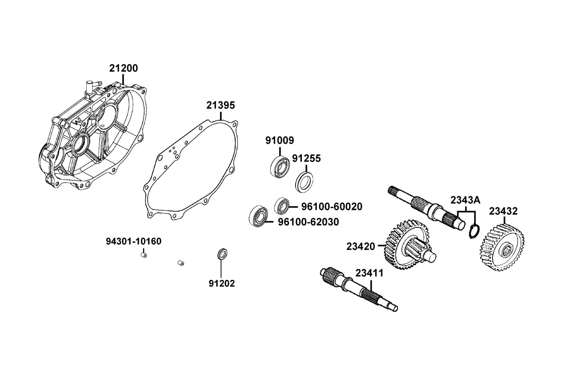 People S 150i ABS(2022) Transmission parts diagram
