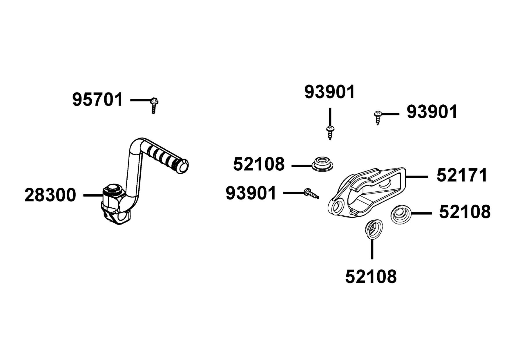 Mongoose 70s(2021) Stand ● Kick Starter Arm parts diagram