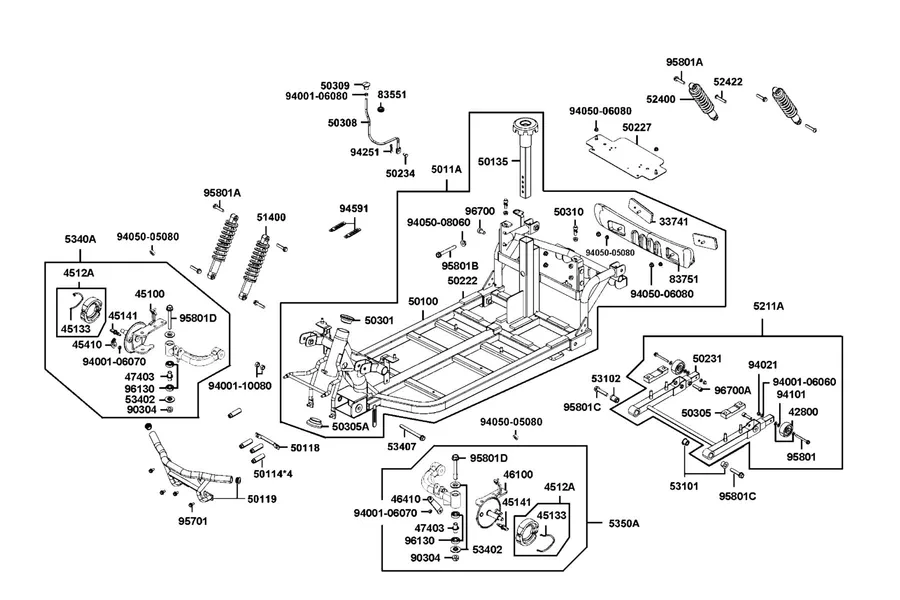 F12 Frame Body parts diagram