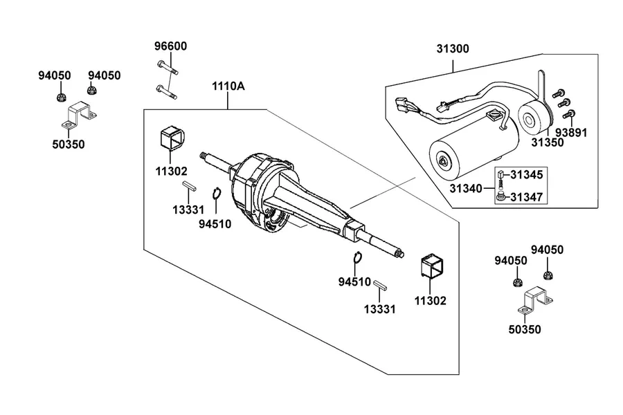 E01 Motor parts diagram