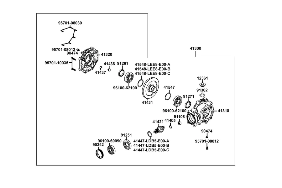 F17 Gear Assy Rr Final parts diagram