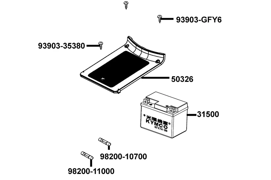F11 Battery parts diagram