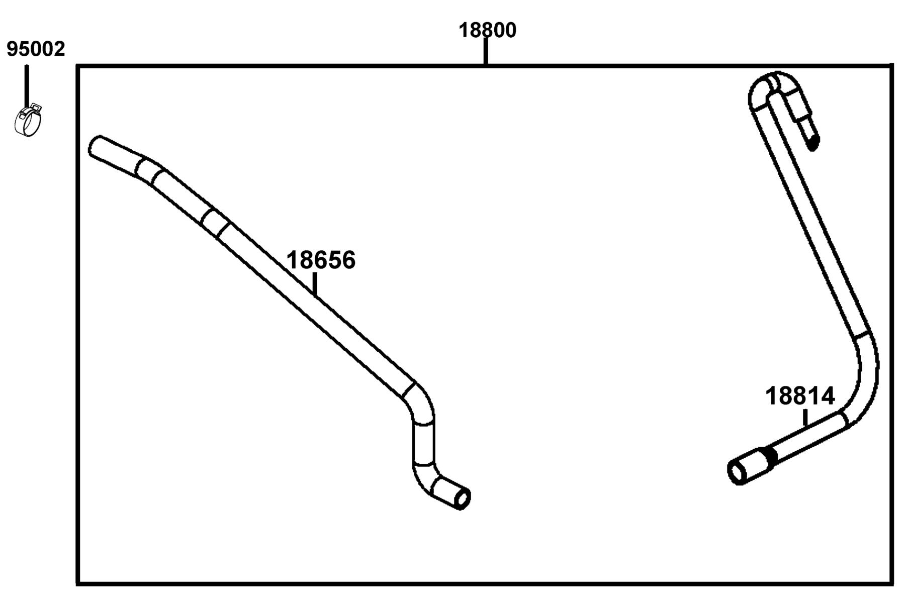 LIKE (2010~) Air Cleaner Two parts diagram
