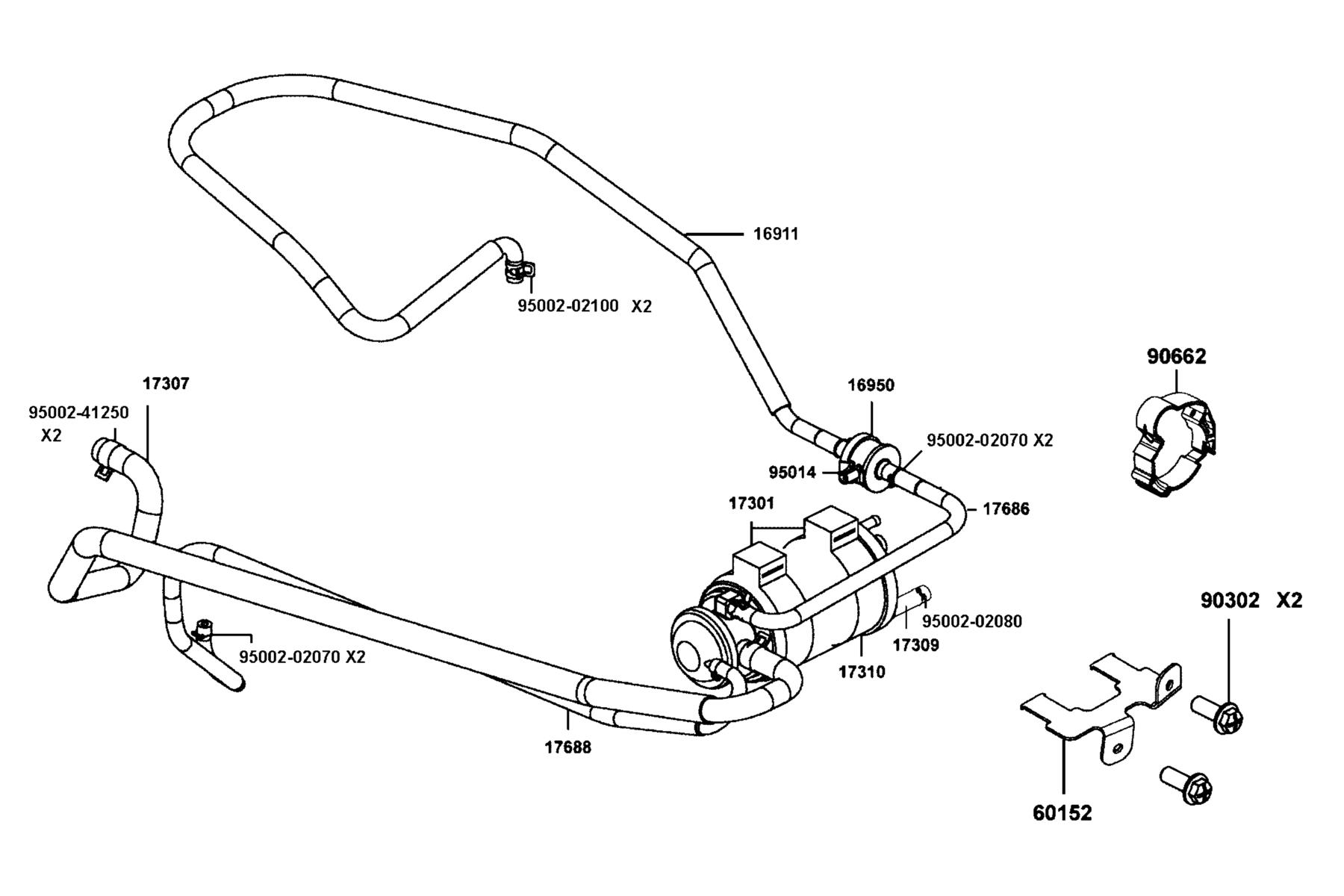 MXU 450i (2024) Canister parts diagram