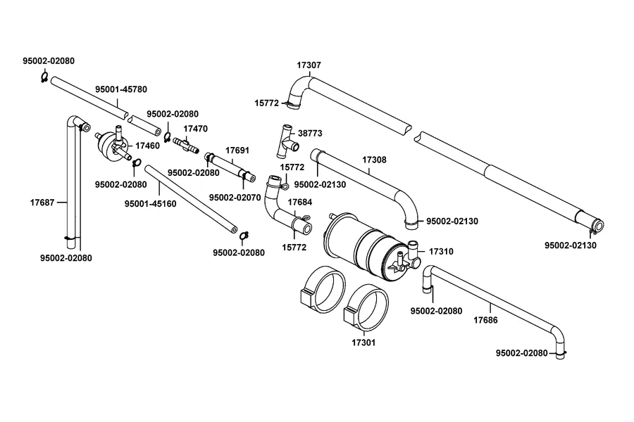F22 Air Cleaner Second parts diagram
