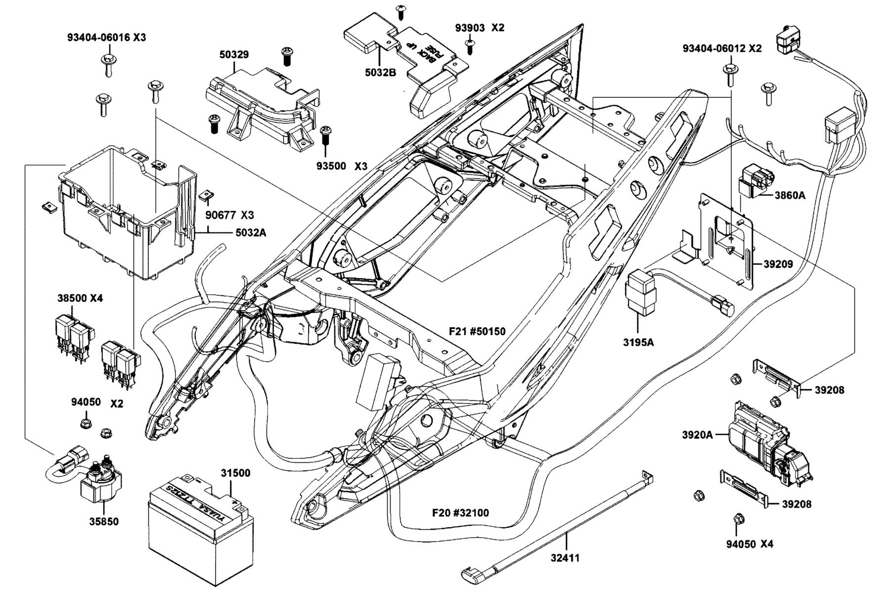 CV3 Battery parts diagram