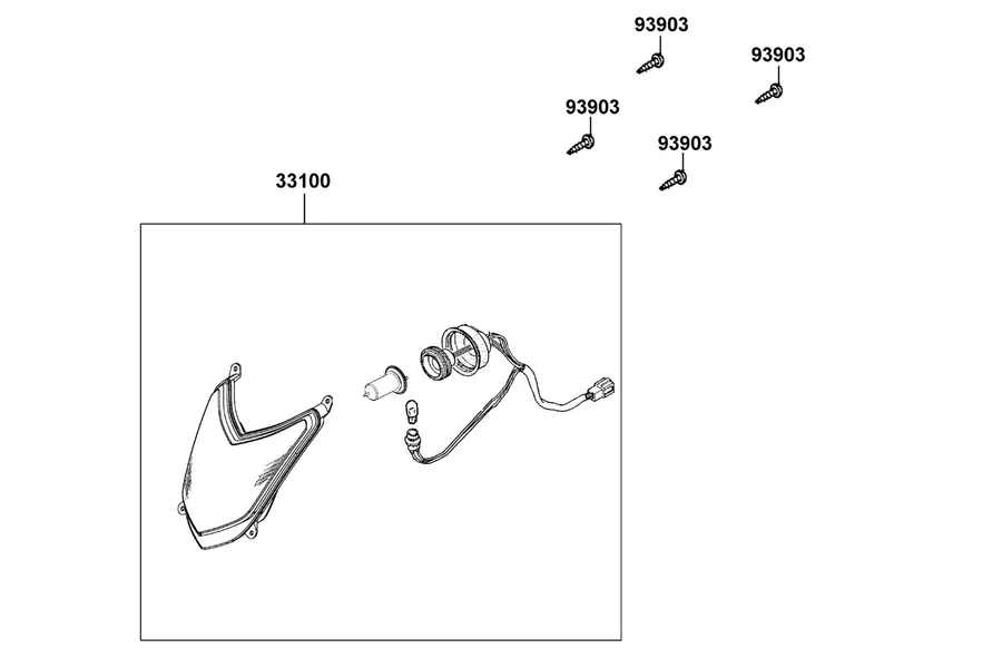 F01 Head Light parts diagram