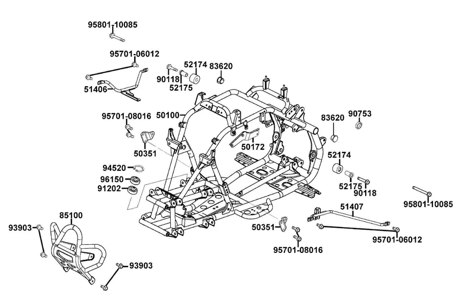 F21 Frame Body parts diagram