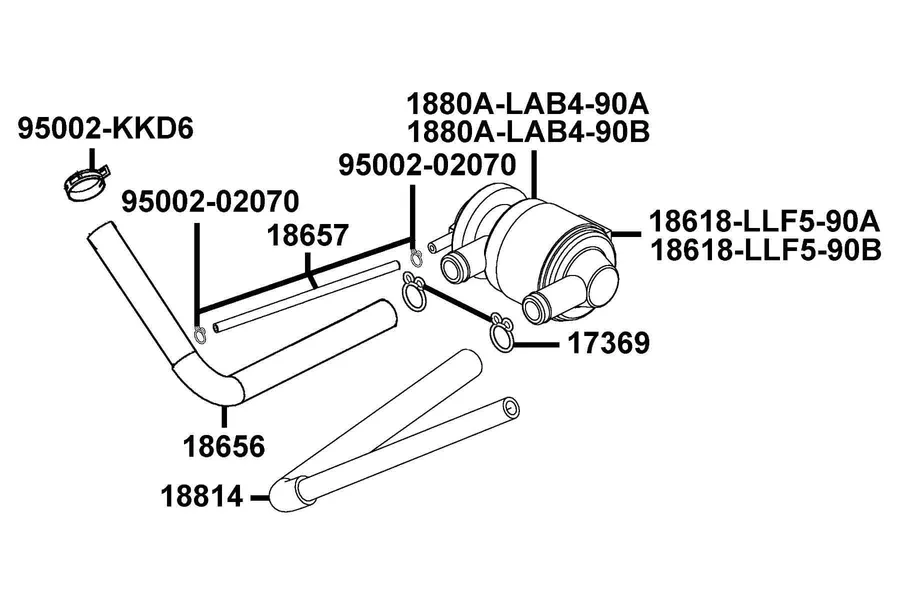 F21 Air Cleaner Two parts diagram